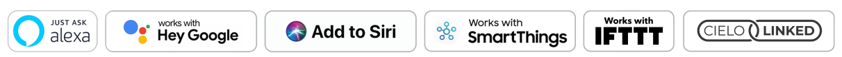 Cielo smart thermostats work with Alexa, Google Assistant, Siri shortcuts, SmartThings, IFTTT & Cielo Linked